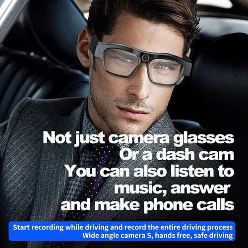 New Generation of bluetooth Glasses with Camera 32G Switchable Smart Glass Film 4K HD Lens Sunglasses bluetooth Smart