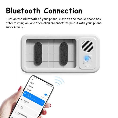 Bathroom Waterproof Mobile Phone Case Box Speaker Anti-Fog Touch Screen 360 Rotation for Shower Kitchen Swim Universal