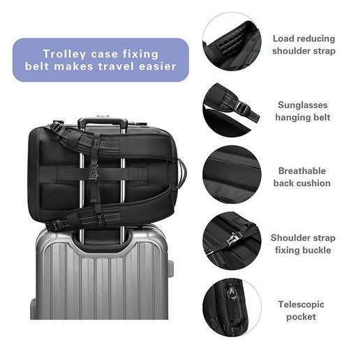 Custom Vacuum Compression Waterproof Travelling Essentials for Backpacking Men Large Capacity