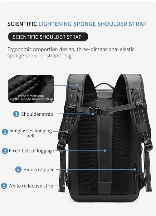 Custom Vacuum Compression Waterproof Travelling Essentials for Backpacking Men Large Capacity