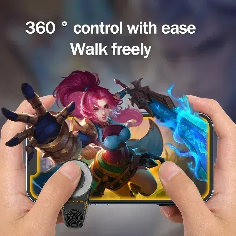 360 Degrees ABS Gaming Accessories External Mobile Phone Joysticks for FPS Android IOS for PUBG Game Controllers