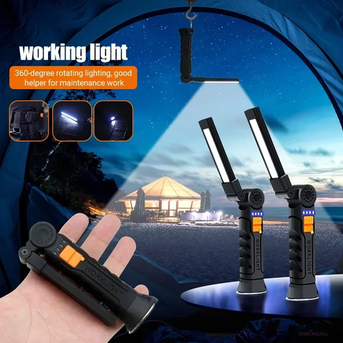 Multifunctional Work Light Portable Led Rechargeable Light Camping Light Magnet Flashlight Smart Home Tools