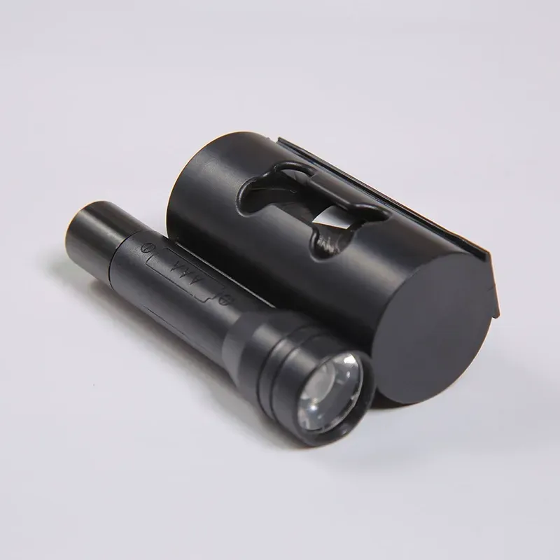 Double Retractable Dog Lead Reinforced Extendable with Non-Slip Handle Dog Leash with LED Light and Rubbish Box for Walking