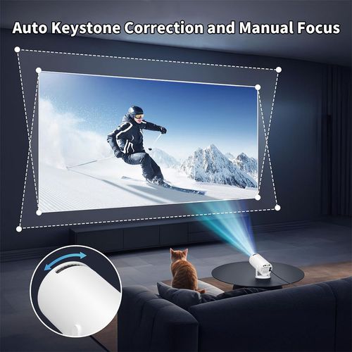 New HY300 4K WiFi HD Android 13 Version 5G Bluetooth Portable Home Mini Projector