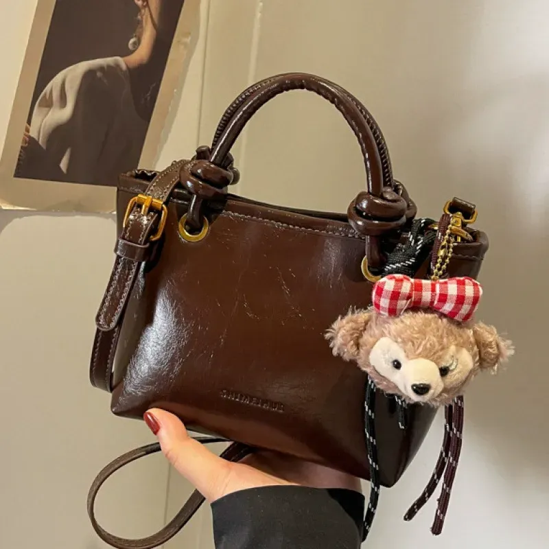 New Versatile Bag for Women  Handheld Leather Niche Bag Light Luxury Handbag Shoulder Bag
