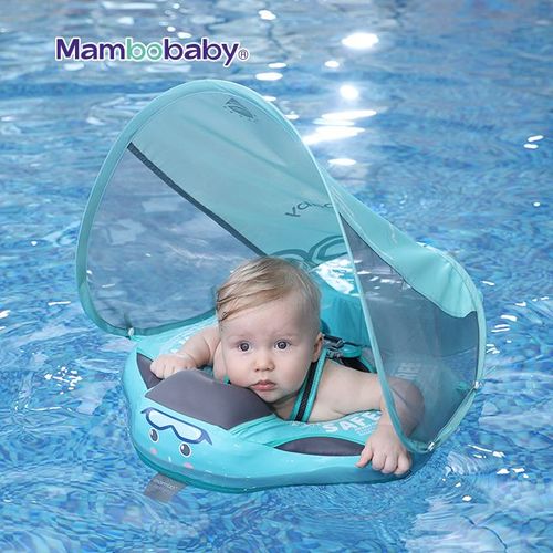 Baby Floating Water Toys Inflatable Swimming Seat Circle Swimming Pool Beach Swim Ring Water Seat With Sunshade Summer Party Toy