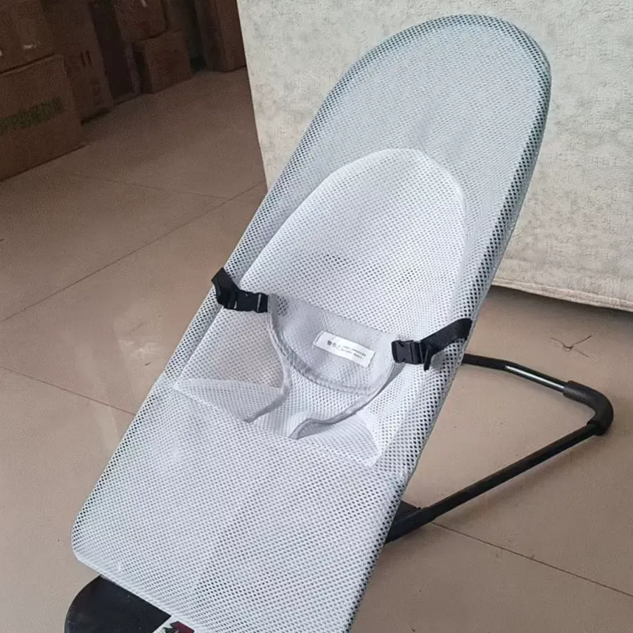 Baby rocking chair sofa spring small recliner breathable mesh stainless steel rocking chair