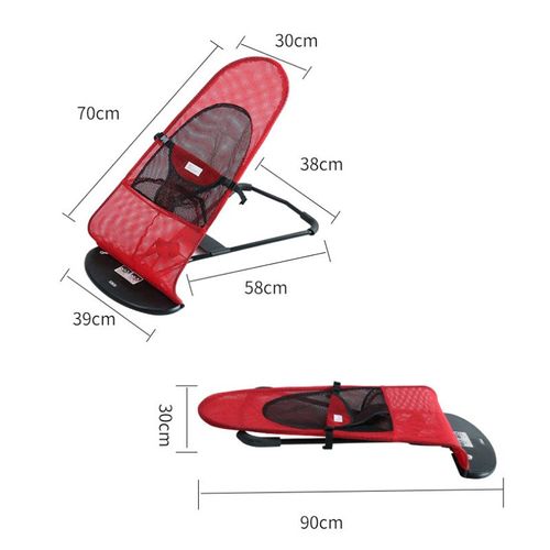 Baby rocking chair sofa spring small recliner breathable mesh stainless steel rocking chair