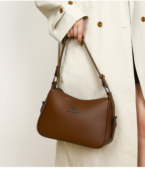 Elegant women's bag 2025 new versatile shoulder messenger bag simple commuter casual bag women