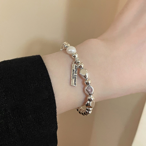 Premium  Baroque Pearl Bracelets Women's Minimalist Silver Bracelets