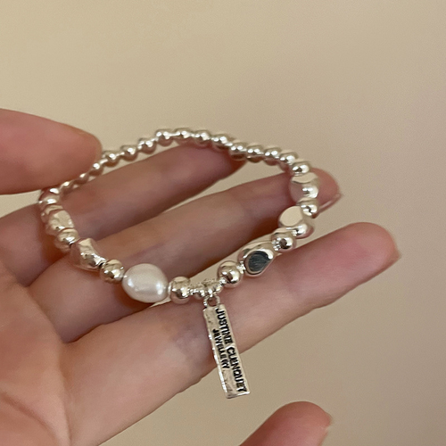 Premium  Baroque Pearl Bracelets Women's Minimalist Silver Bracelets