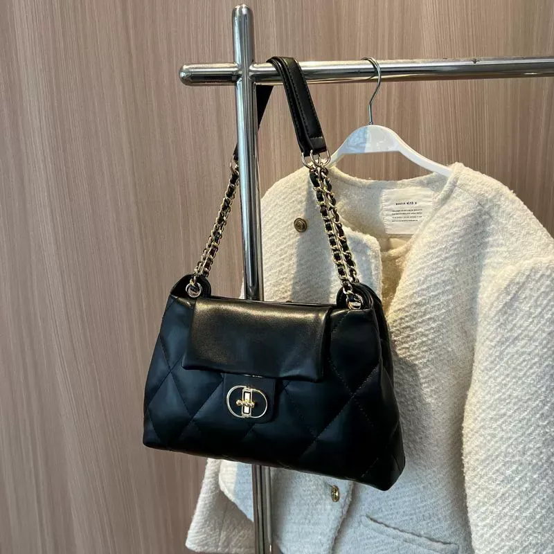 Women's single-shoulder chain bag, fashionable and versatile crossbody bag, high-value handbag