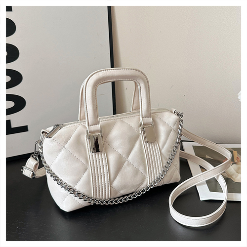 High-end retro hand-held pillow bag, fashionable patchwork shoulder bag