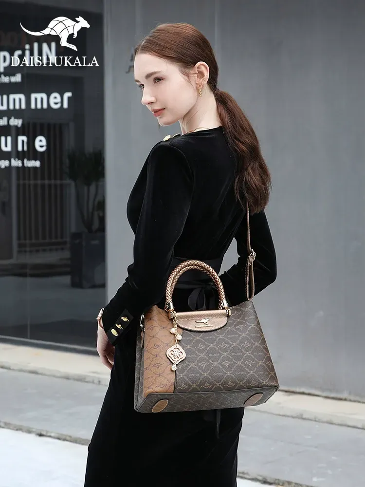 Fashion handbag retro print shoulder crossbody bag mom bag large capacity women's bag