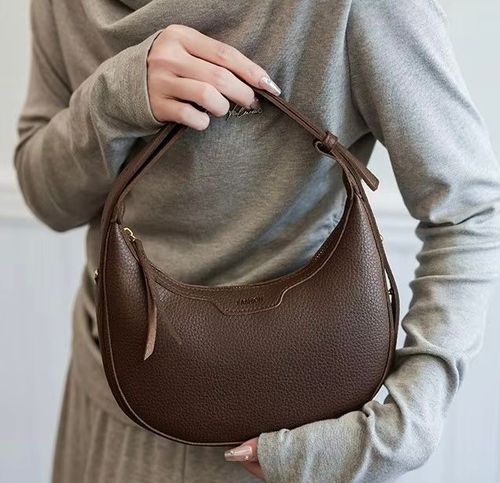 Versatile Casual Fashion Crescent Bag PU New Underarm Crossbody Shoulder Bag for Ladies