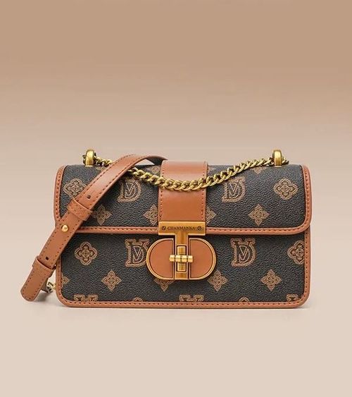 Light luxury underarm bag women's printed small square bag high-end crossbody bag