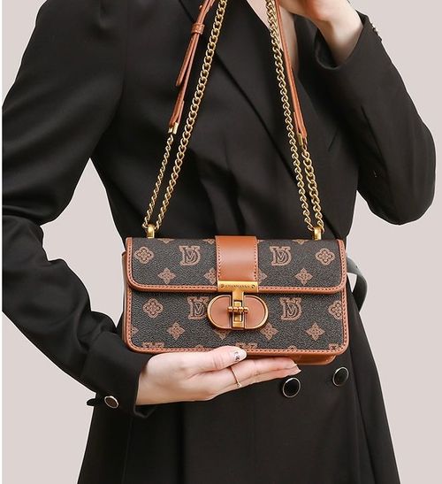 Light luxury underarm bag women's printed small square bag high-end crossbody bag
