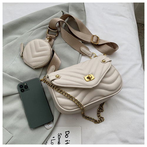 3-in-1 shoulder bag, women's satchel, niche design, chain bag
