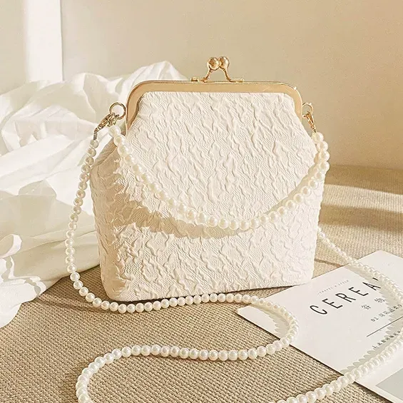 Pearl crossbody bag handbag summer small shoulder bag all-match mobile phone bag