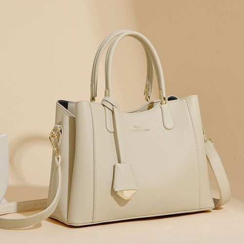 Large-capacity shoulder bag, ladies' handbag, middle-aged women's bag, soft leather fashion women's bag