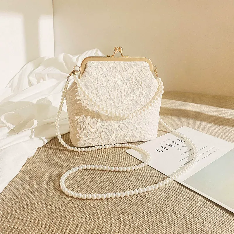 Pearl crossbody bag handbag summer small shoulder bag all-match mobile phone bag