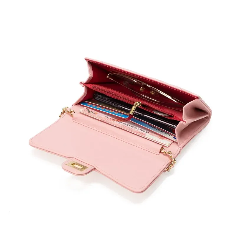Pink high-end chain bag, versatile crossbody bag, new fashion shoulder bag