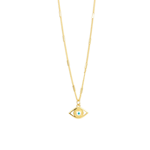Devil's eye pendant necklace eye clavicle chain does not fade