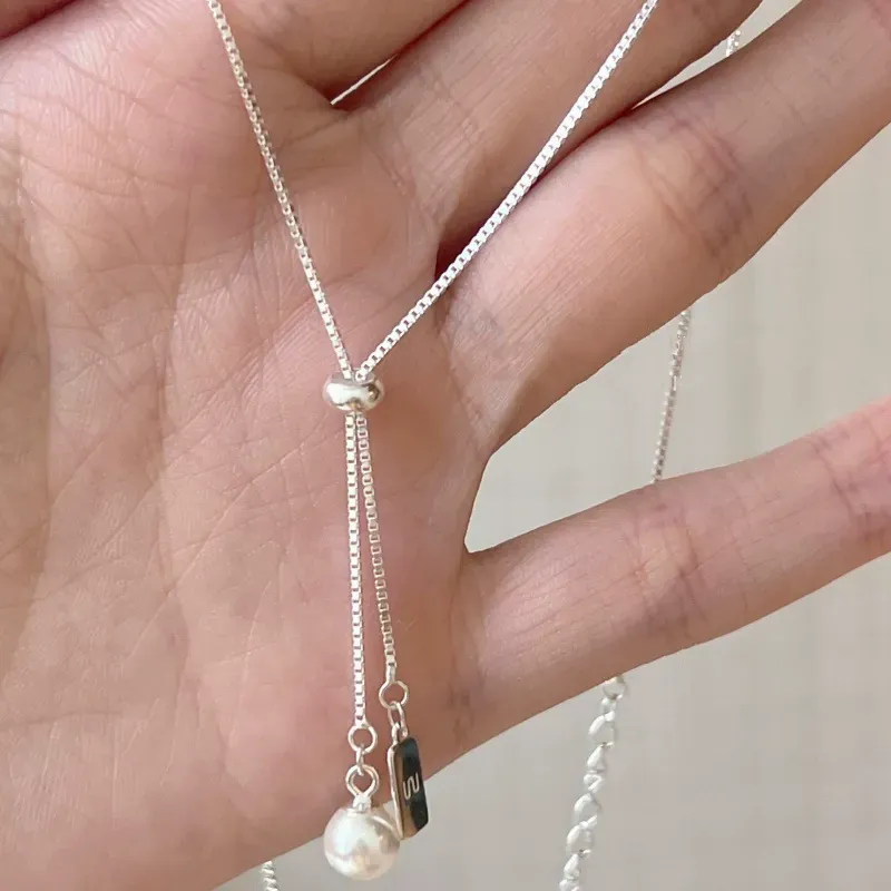 Pearl necklace, adjustable length, 2025 new hot item