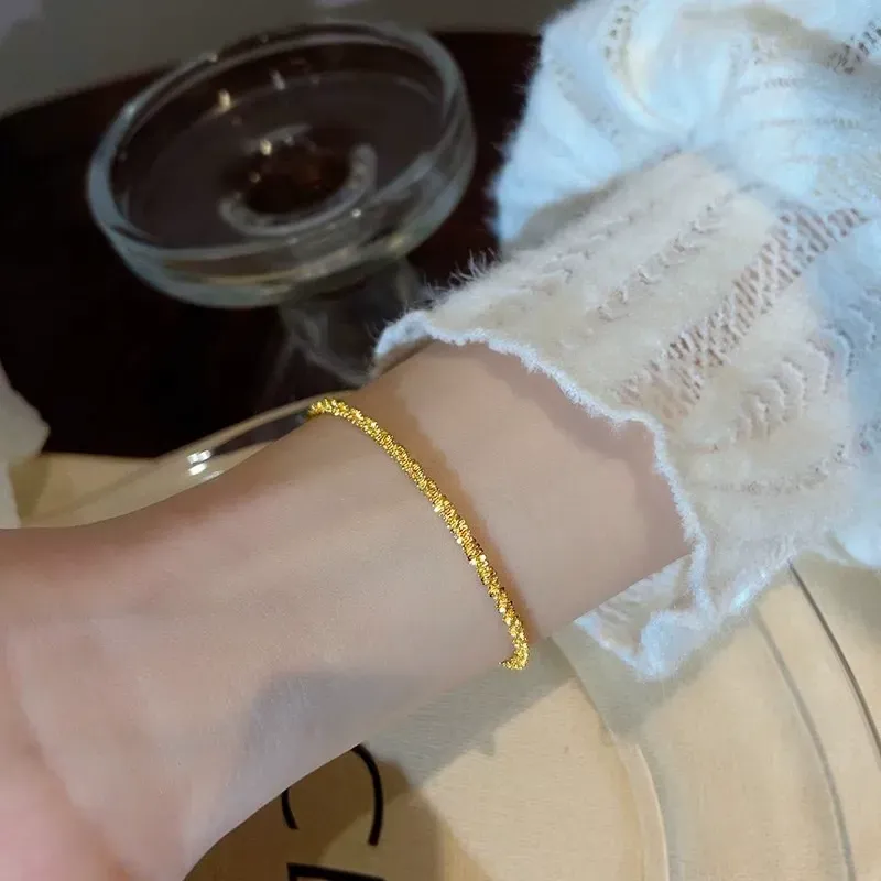 Sparkling Gold-Plated Bracelet Simple Bracelet