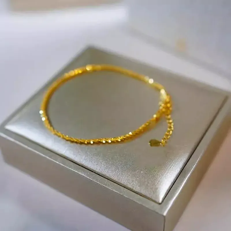 Sparkling Gold-Plated Bracelet Simple Bracelet