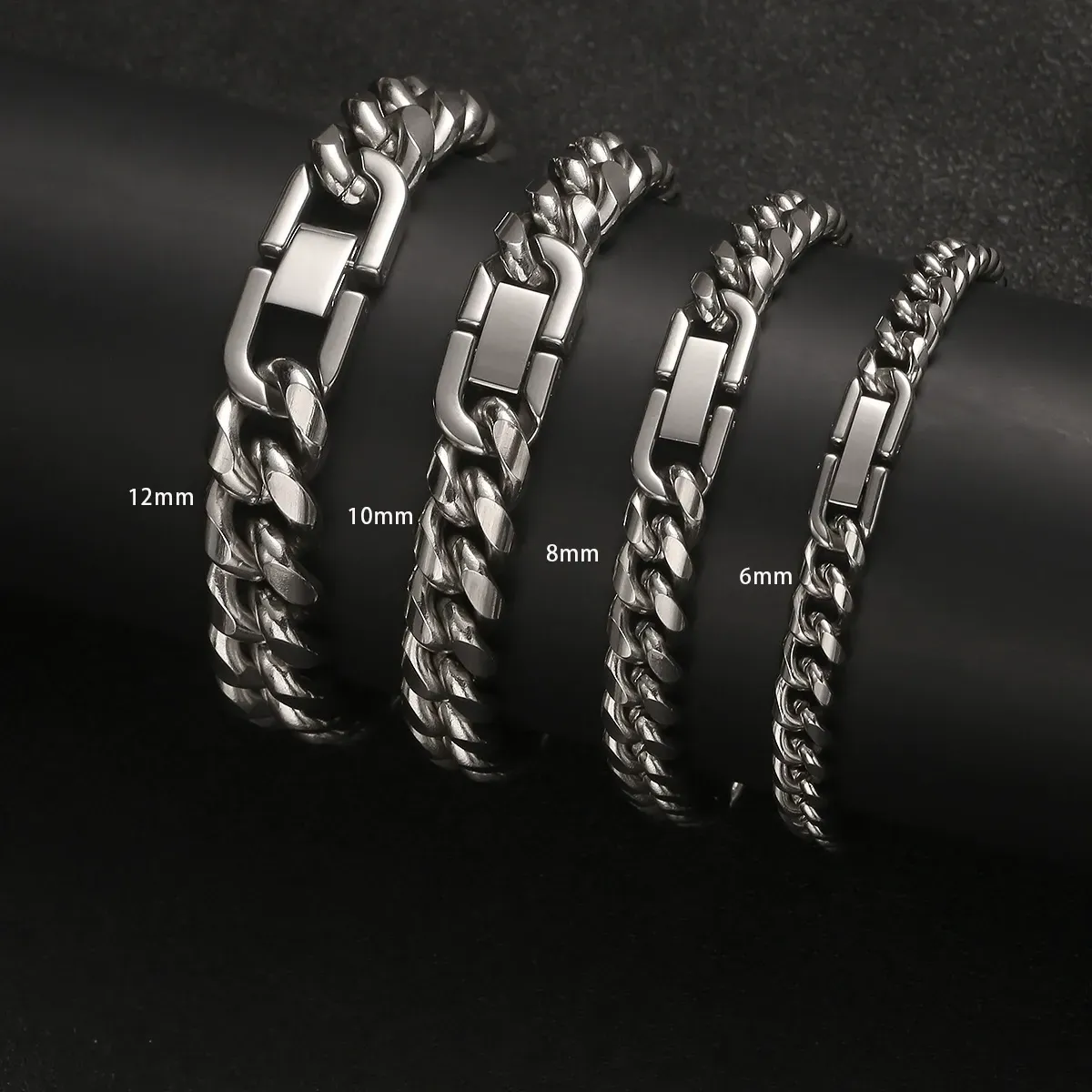 Stainless steel Cuban chain Domineering fashion bracelet