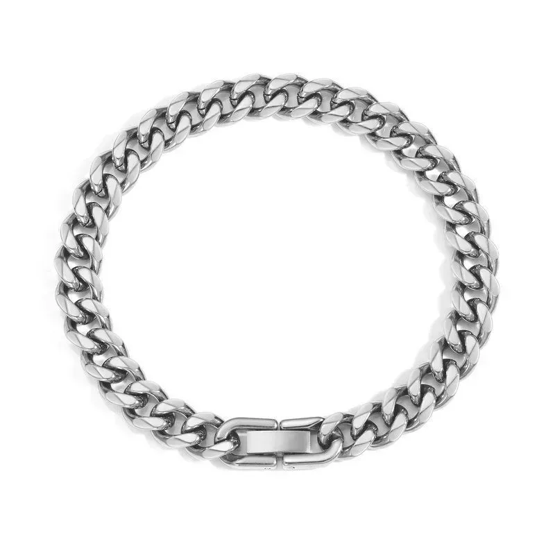 Stainless steel Cuban chain Domineering fashion bracelet