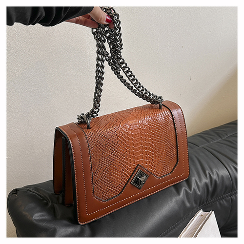 Fashion snakeskin pattern crossbody bag Vintage shoulder bag