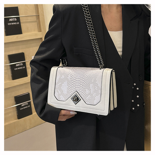Fashion snakeskin pattern crossbody bag Vintage shoulder bag
