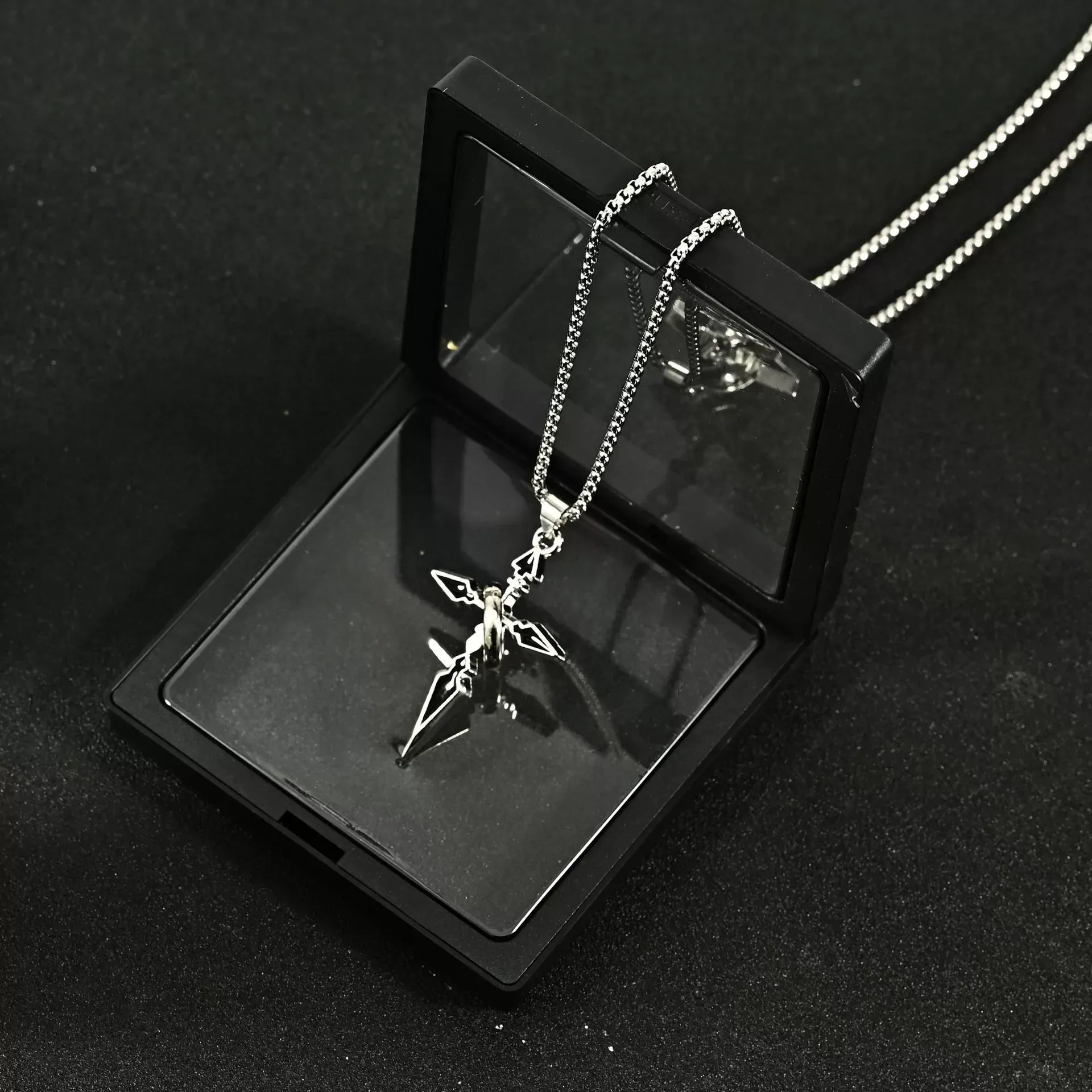 Cross Pendant Men's Accessories Trendy Pendant Titanium Steel Necklace