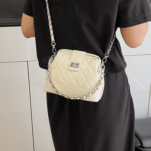 Diamond chain shell bag, niche versatile women's temperament crossbody bag