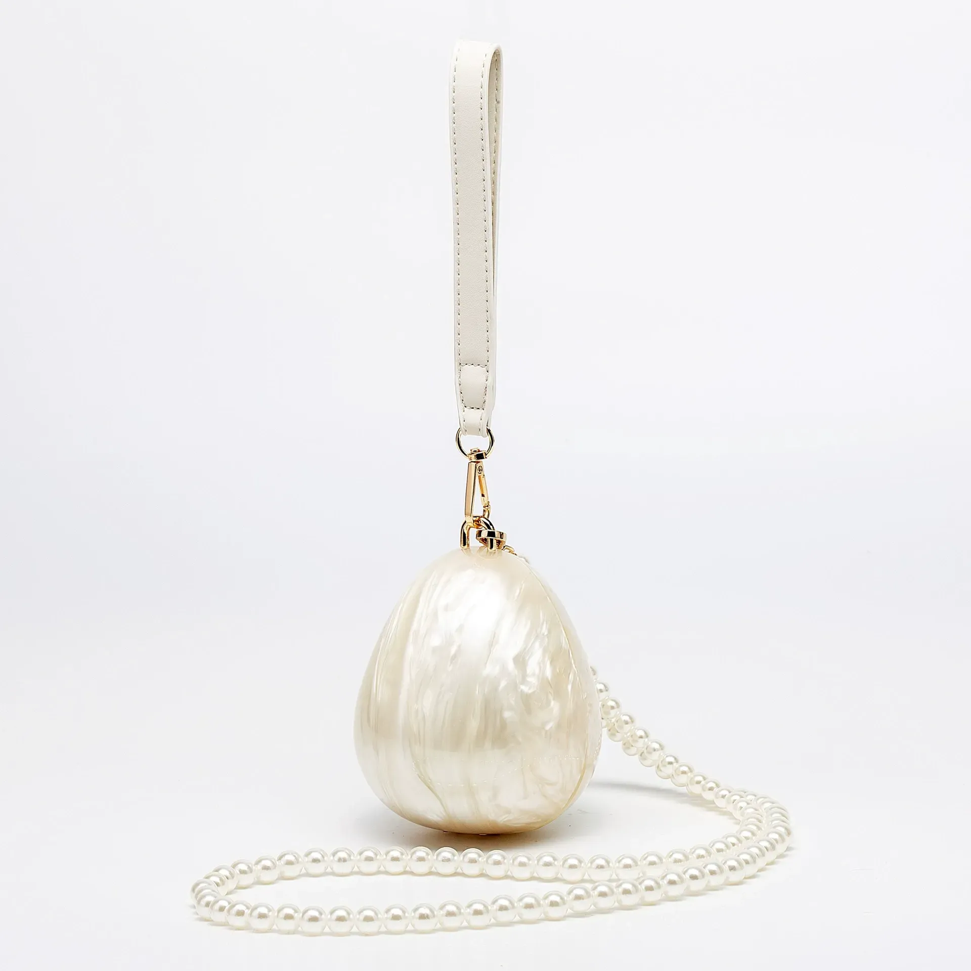 Acrylic pearl bag, fashionable wedding evening clutch bag
