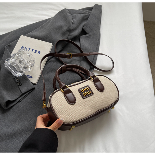 Textured handbag 2025 new canvas handbag