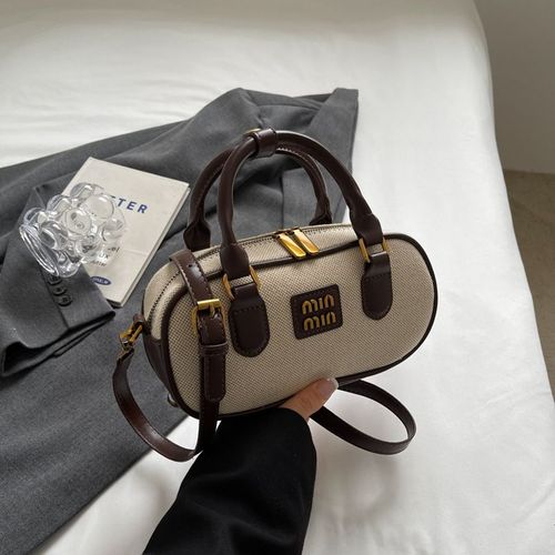 Textured handbag 2025 new canvas handbag