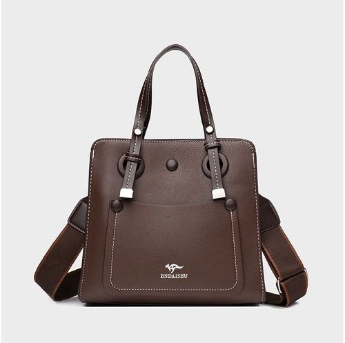 Simple large-capacity tote bag, high-end trendy shoulder bag handbag