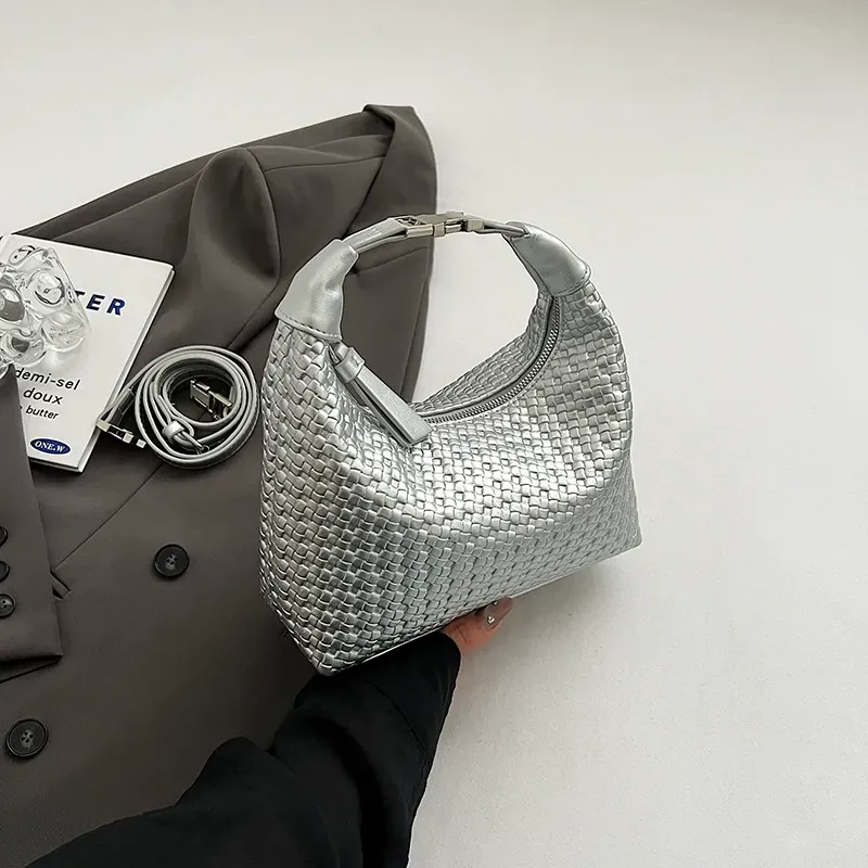 New French braided handbag simple dumpling bag