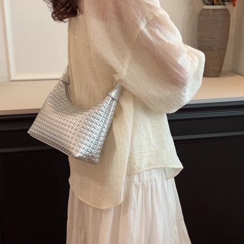 New French braided handbag simple dumpling bag