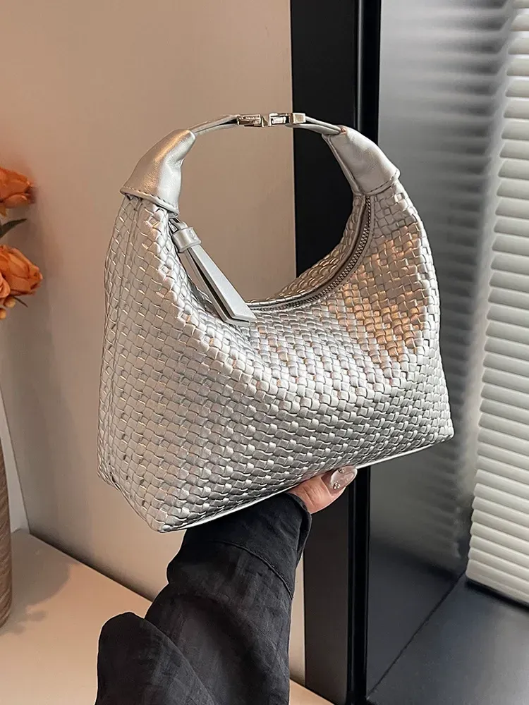 New French braided handbag simple dumpling bag