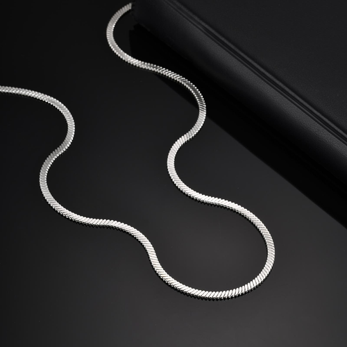 Men's trendy simple fashion necklace stainless steel double layer necklace