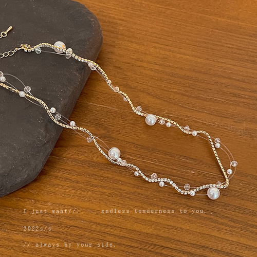 Pearl necklace, popular clavicle chain