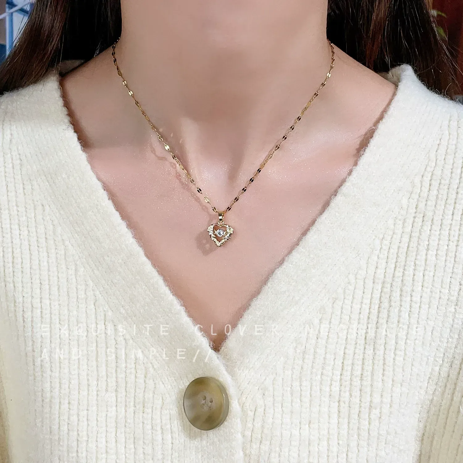 New dynamic Ocean Heart Necklace for Women