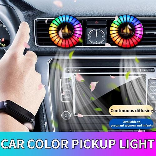RGB Car air Outlet Atmosphere Ambient Lamp Music Voice Control Aromatherapy Decoration Perfume Breathing Light for Universal Car