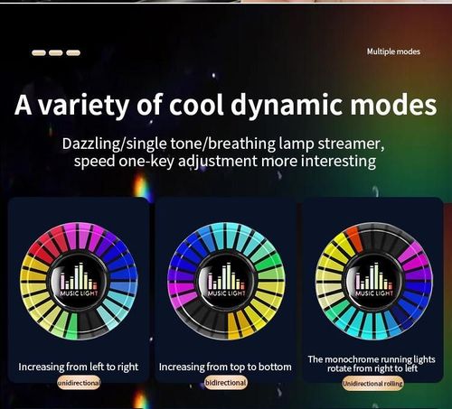 RGB Car air Outlet Atmosphere Ambient Lamp Music Voice Control Aromatherapy Decoration Perfume Breathing Light for Universal Car