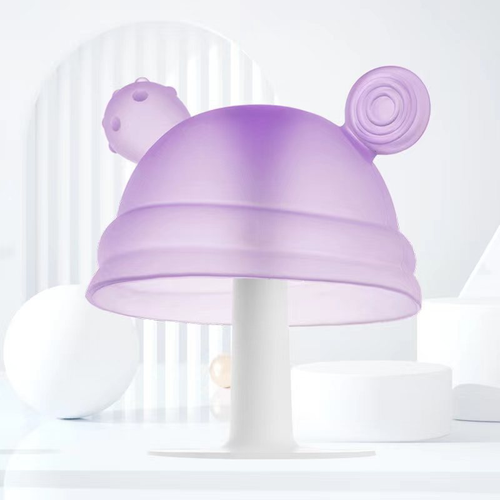 Prevent Finger Sucking Soft Super Ltra-Light Silicone Mushroom Teething Toys for Babies 0-6 Months