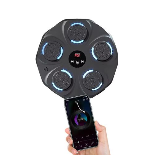 Smart Electronic Blue Tooth Punching Pad Music Boxing Training Machine With Led Lights Practice Wall Mounted